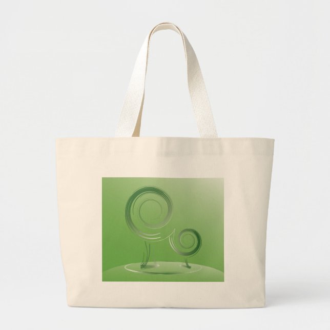 Grand Tote Bag planète verte (Devant)