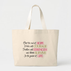 Grand Tote Bag Plantez la graine de l'ESPOIR
