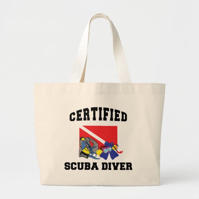 Grand Tote Bag Plongeur autonome certifié (Devant)