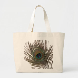 Grand Tote Bag Plumes de paon