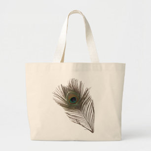 Grand Tote Bag Plumes de paon