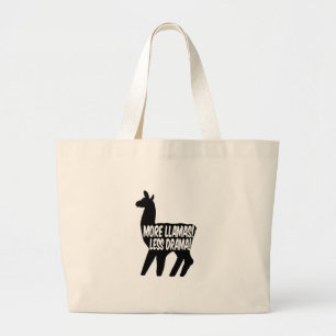 Grand Tote Bag Plus de lamas moins de drame