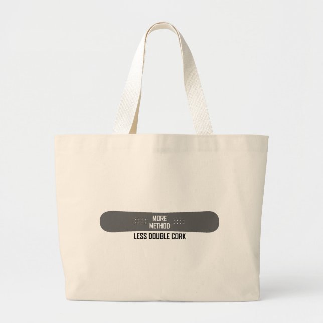 Grand Tote Bag Plus de méthode Moins de double liège (Devant)