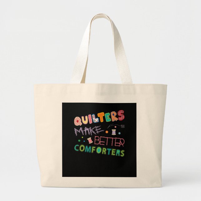 Grand Tote Bag Plus de tranquillité pour de meilleurs ordinateurs (Devant)
