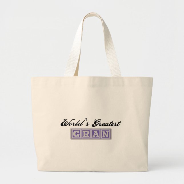 Grand Tote Bag Plus grande mamie du monde (Devant)