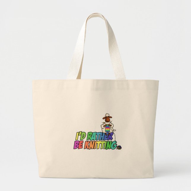 Grand Tote Bag plutôt tricote (Devant)
