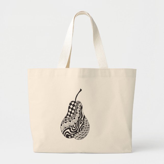 Grand Tote Bag poire modelée fourre-tout (Devant)