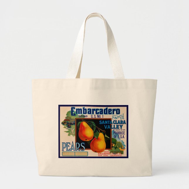 Grand Tote Bag Poires Embarcadero (Devant)