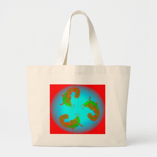 Grand Tote Bag Poisson 02k3vi (Devant)