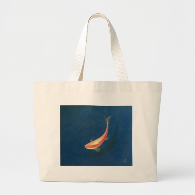 Grand Tote Bag Poisson rouge (Devant)