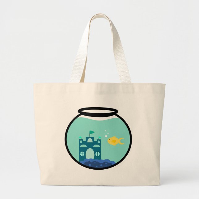 Grand Tote Bag Poissons d'or (Devant)