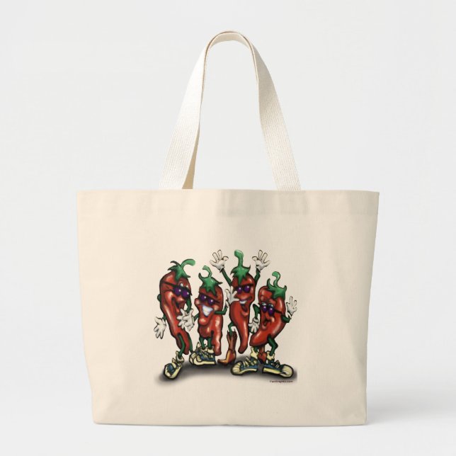 Grand Tote Bag Poivrons (Devant)