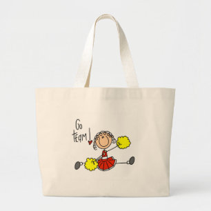 Grand Tote Bag Pom-pom girl rouge