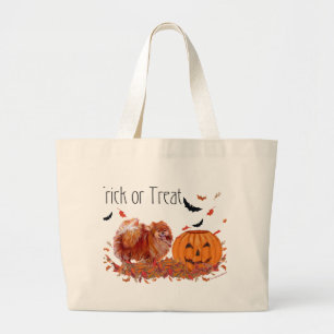 Grand Tote Bag Pomeranian Halloween