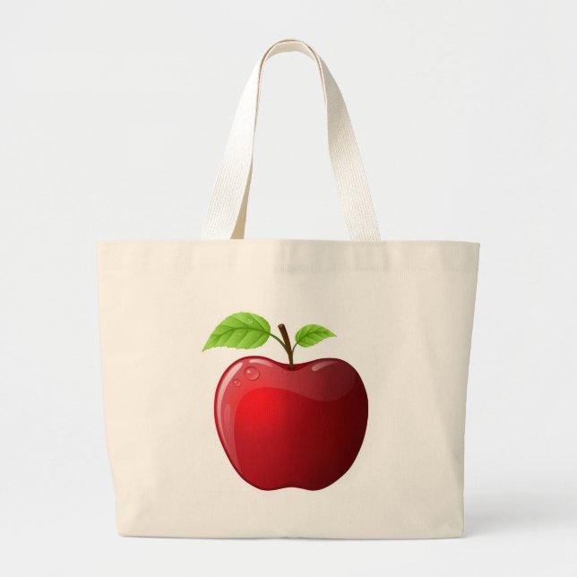 Grand Tote Bag pomme (Devant)
