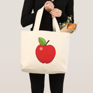 Grand Tote Bag Pomme rouge