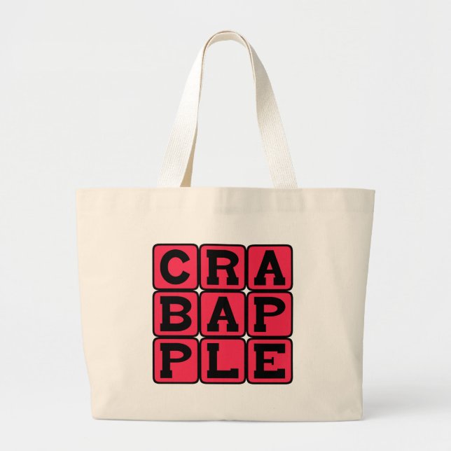 Grand Tote Bag Pommier sauvage, Fruit (Devant)
