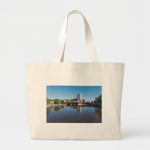 Grand Tote Bag pont de la rivière milwaukee et de la rue state