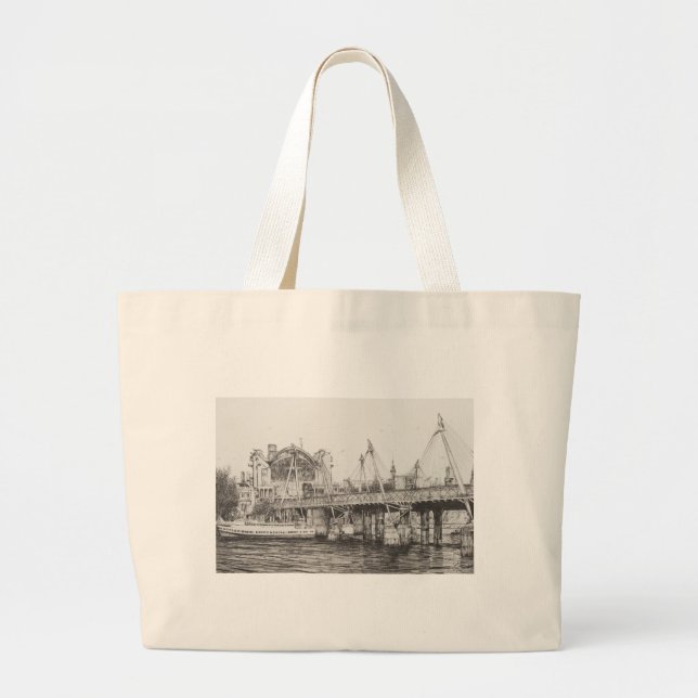 Grand Tote Bag Pont Londres 30/10/2006 de Hungerford (Devant)