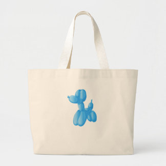 Grand Tote Bag Poodle bleu