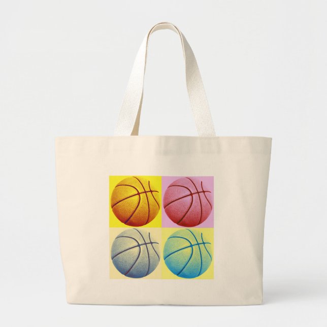 Grand Tote Bag Pop Art Basket (Devant)
