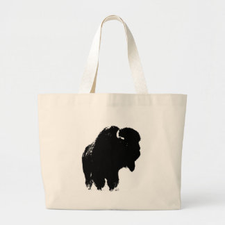 Grand Tote Bag Pop Art Buffalo Bison Silhouette