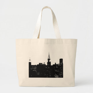 Grand Tote Bag Pop Art New York Silhouette