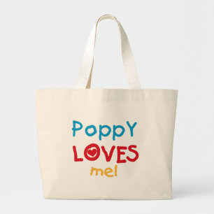 Grand Tote Bag Poppy aime moi t-shirts et cadeaux