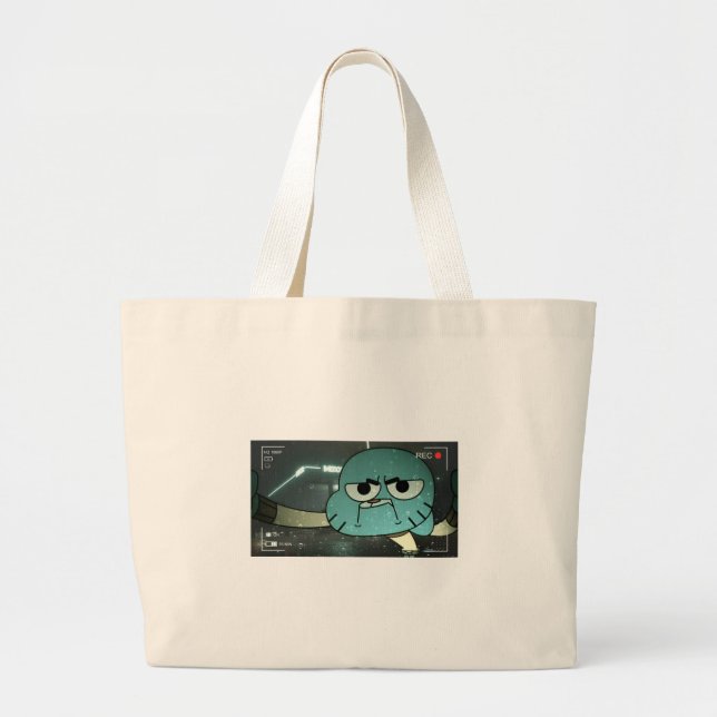 Grand Tote Bag "Portez votre monde dans le style." (Devant)