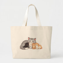 Portrait de famille de chatons câlins - Tote