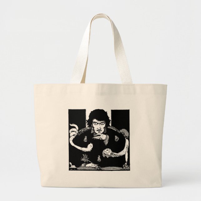 Grand Tote Bag Portrait de Poe (Devant)