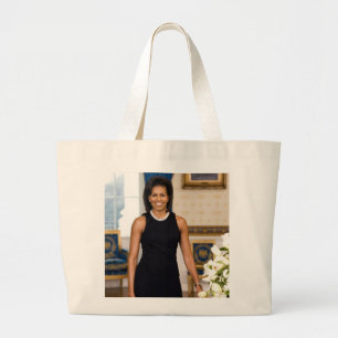 Grand Tote Bag Portrait officiel de première Madame Michelle