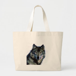 Grand Tote Bag Portrait Wolf