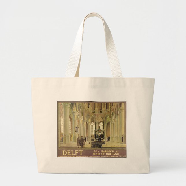 Grand Tote Bag Poster Delft LNER (Devant)