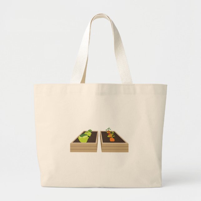 Grand Tote Bag Potager (Devant)
