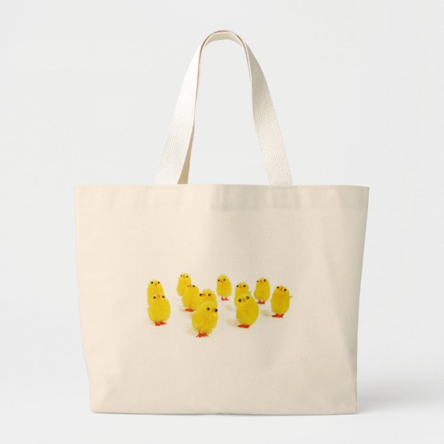 Grand Tote Bag poules mignonnes (Devant)
