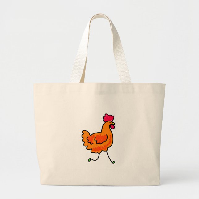 Grand Tote Bag poulet (Devant)