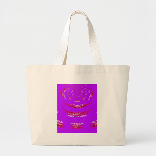 Grand Tote Bag Pour drôle, je me manque de toi (Devant)