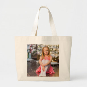GRAND TOTE BAG POUR GRANDMA PHOTO ENFANT PERSONNALISÉE FOURRE-TOU