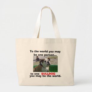 Grand Tote Bag Pour les amants anglais de bouledogue