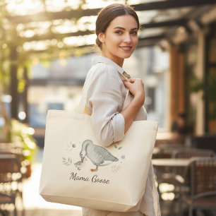 Grand Tote Bag Pour toujours ton petit oisillon Cadeau de la fête