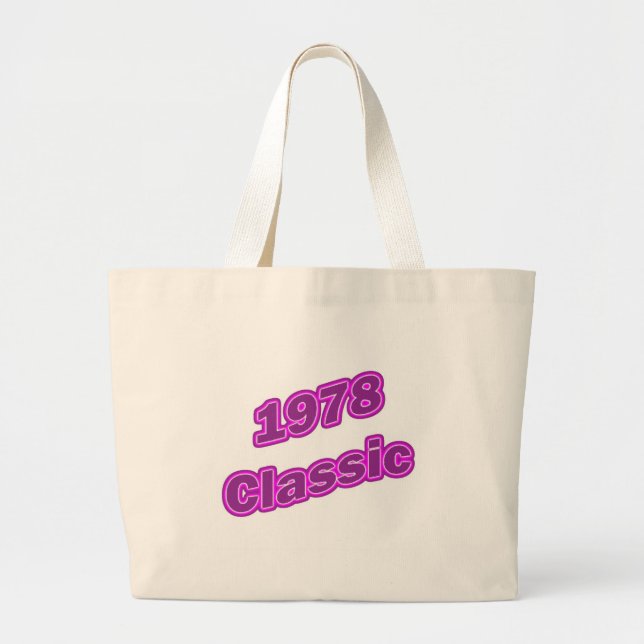 Grand Tote Bag Pourpre 1978 classique (Devant)