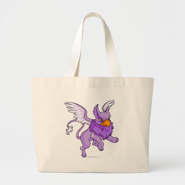 Grand Tote Bag Pourpre d'aire (Devant)