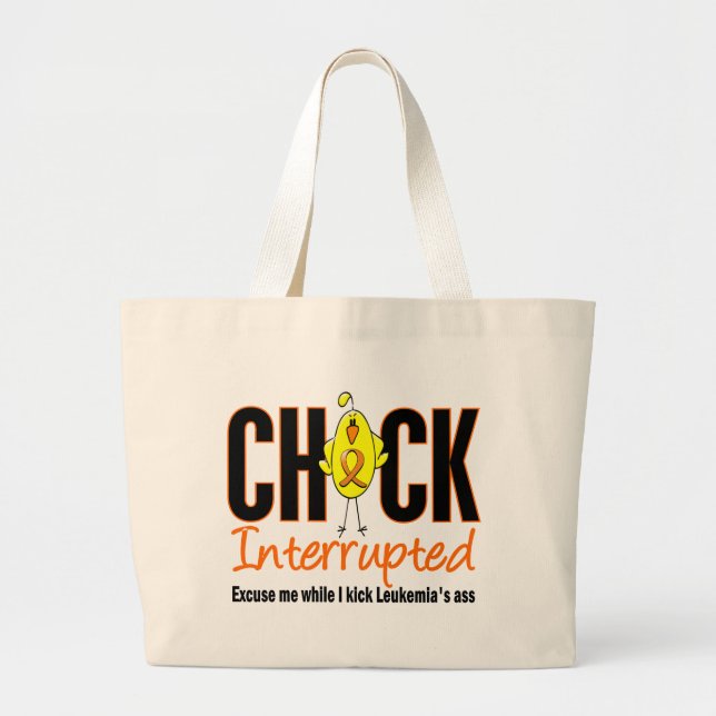 Grand Tote Bag Poussin de leucémie interrompu (Devant)