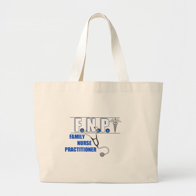GRAND TOTE BAG PRATICIENNE D'INFIRMIÈRE DE FAMILLE DE STÉTHOSCOPE (Devant)
