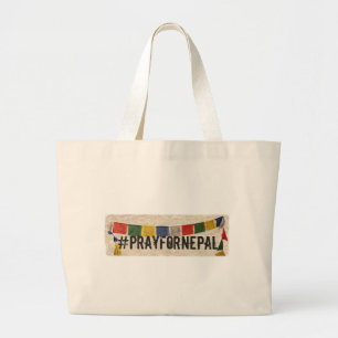 Grand Tote Bag Pray Nepal Flags