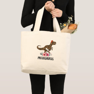 Grand Tote Bag Pregosaurus Funny Pregancy Don