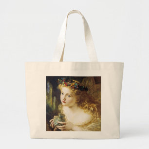 Grand Tote Bag Prenez le juste visage de la femme