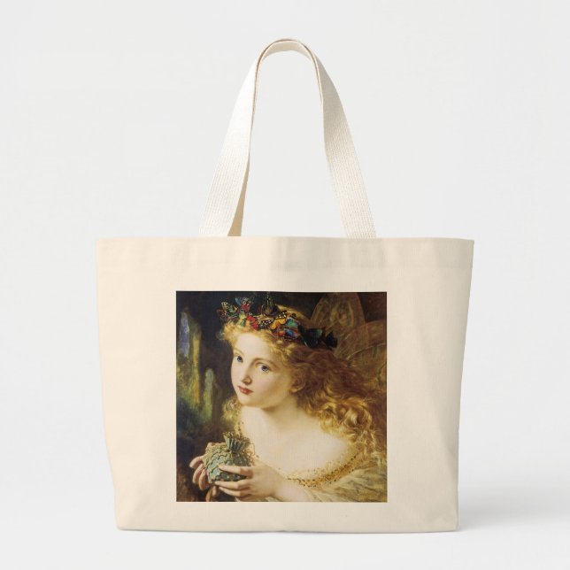 Grand Tote Bag Prenez le juste visage de la femme (Devant)