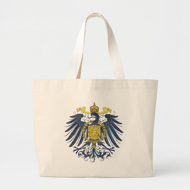 Grand Tote Bag Preussian métallique Eagle (Devant)